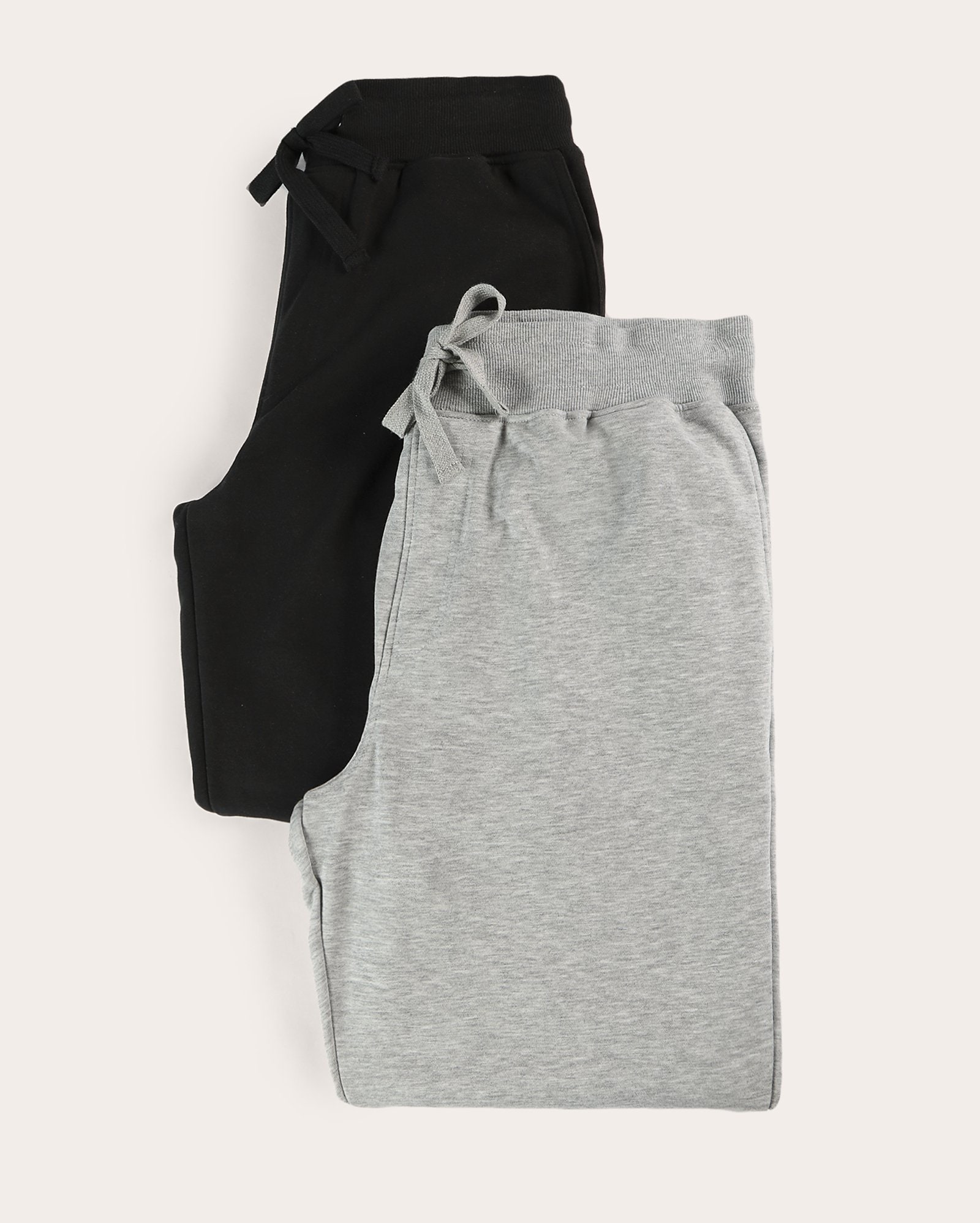Kit calça de moletom masculina 2 peças jogger sem felpa - multicor