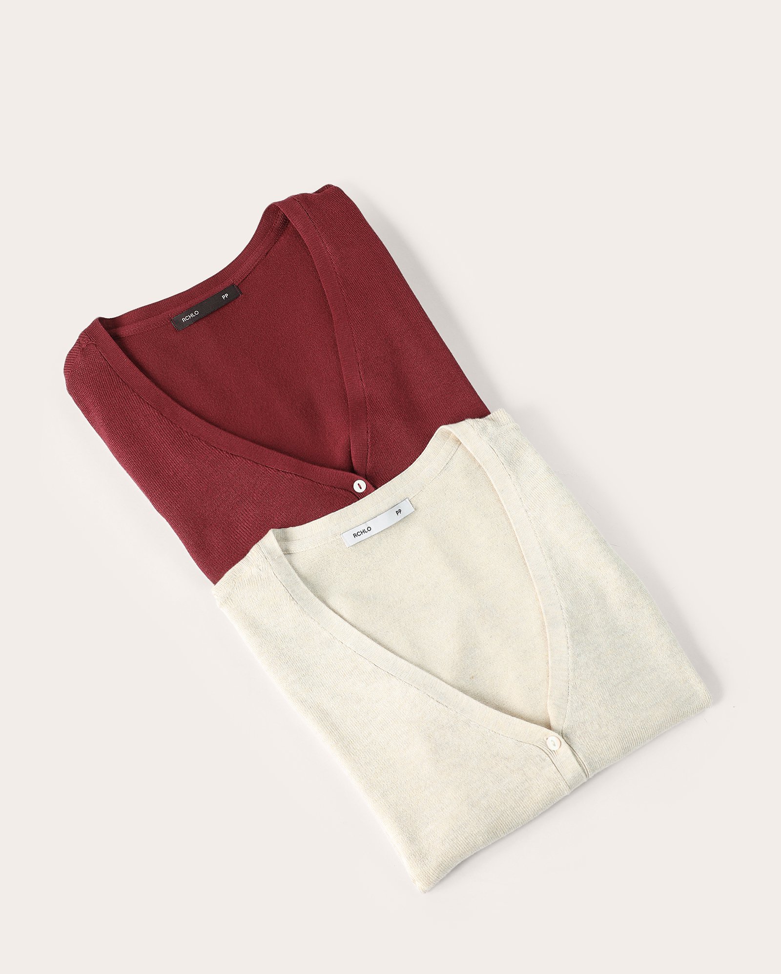 Kit cardigan feminino 2 peças em tricot - multicor