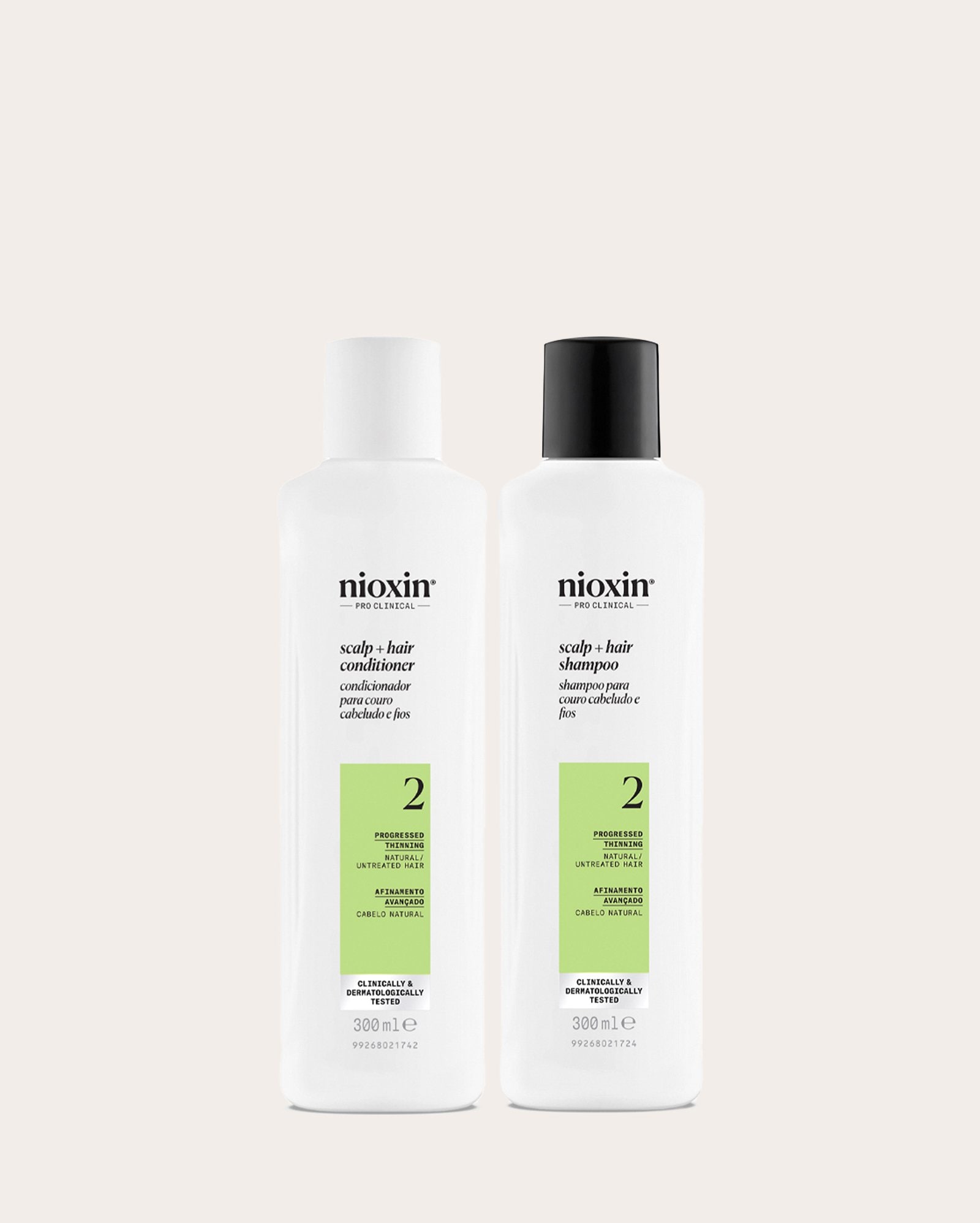 Kit shampoo + condicionador Sistema 2 300ml cada | Nioxin