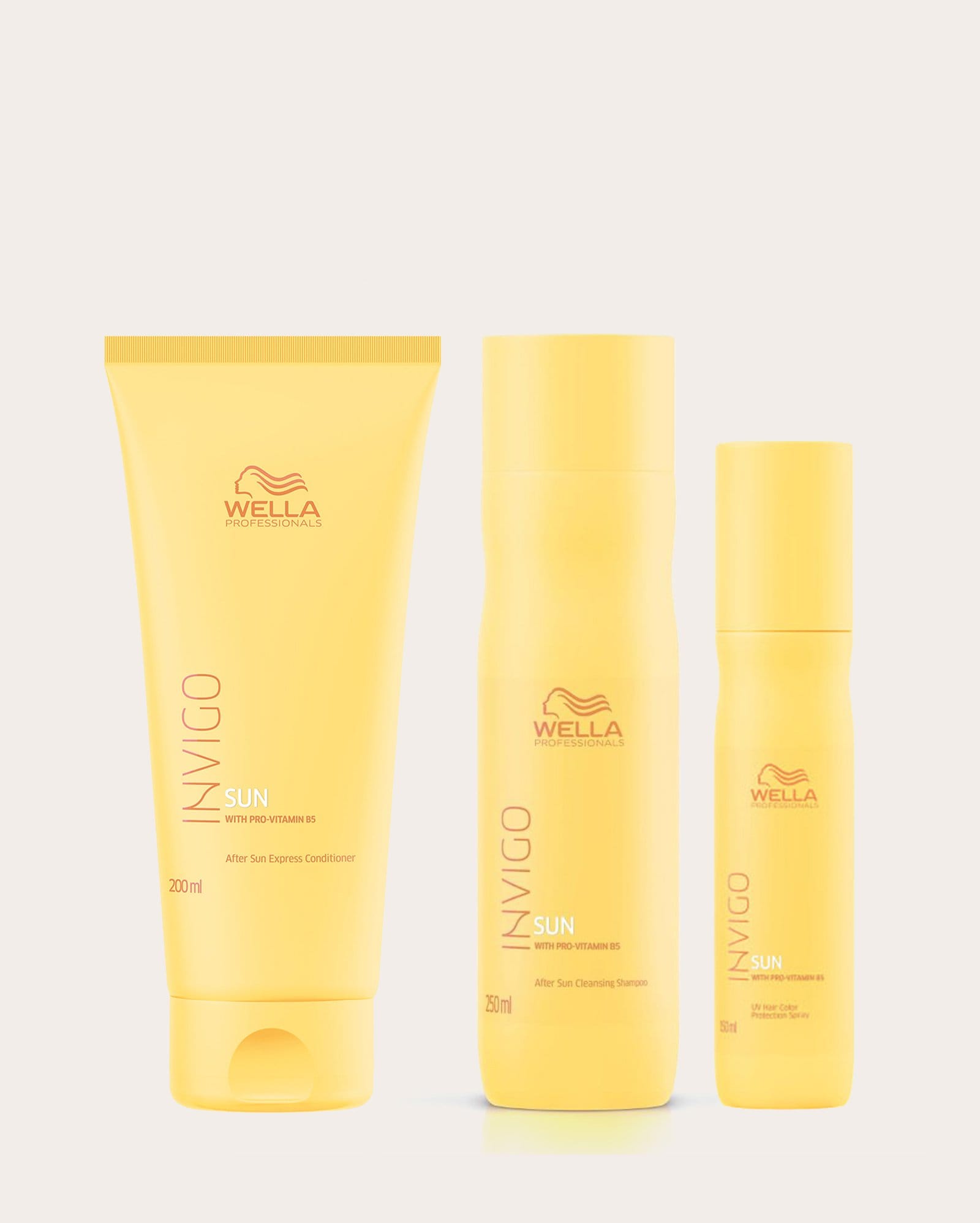 Kit shampoo 250ml + condicionador 200ml + leave-in Invigo Sun 150ml | WELLA