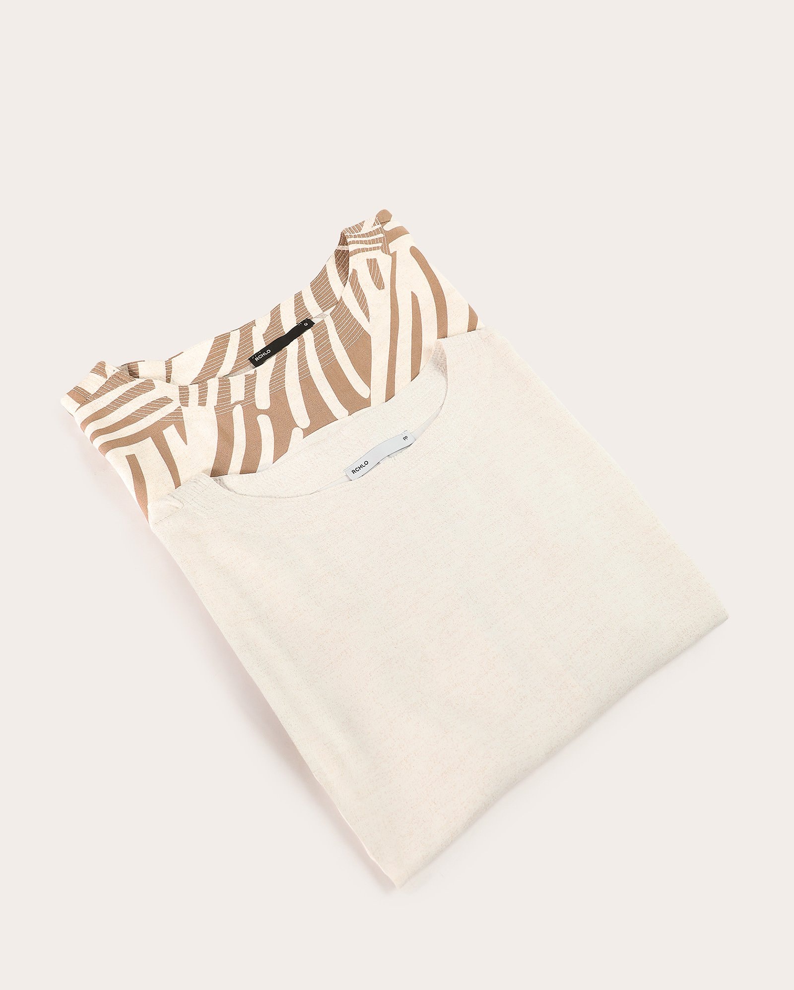 Kit blusa feminina em viscose 2 peças ampla - multicor
