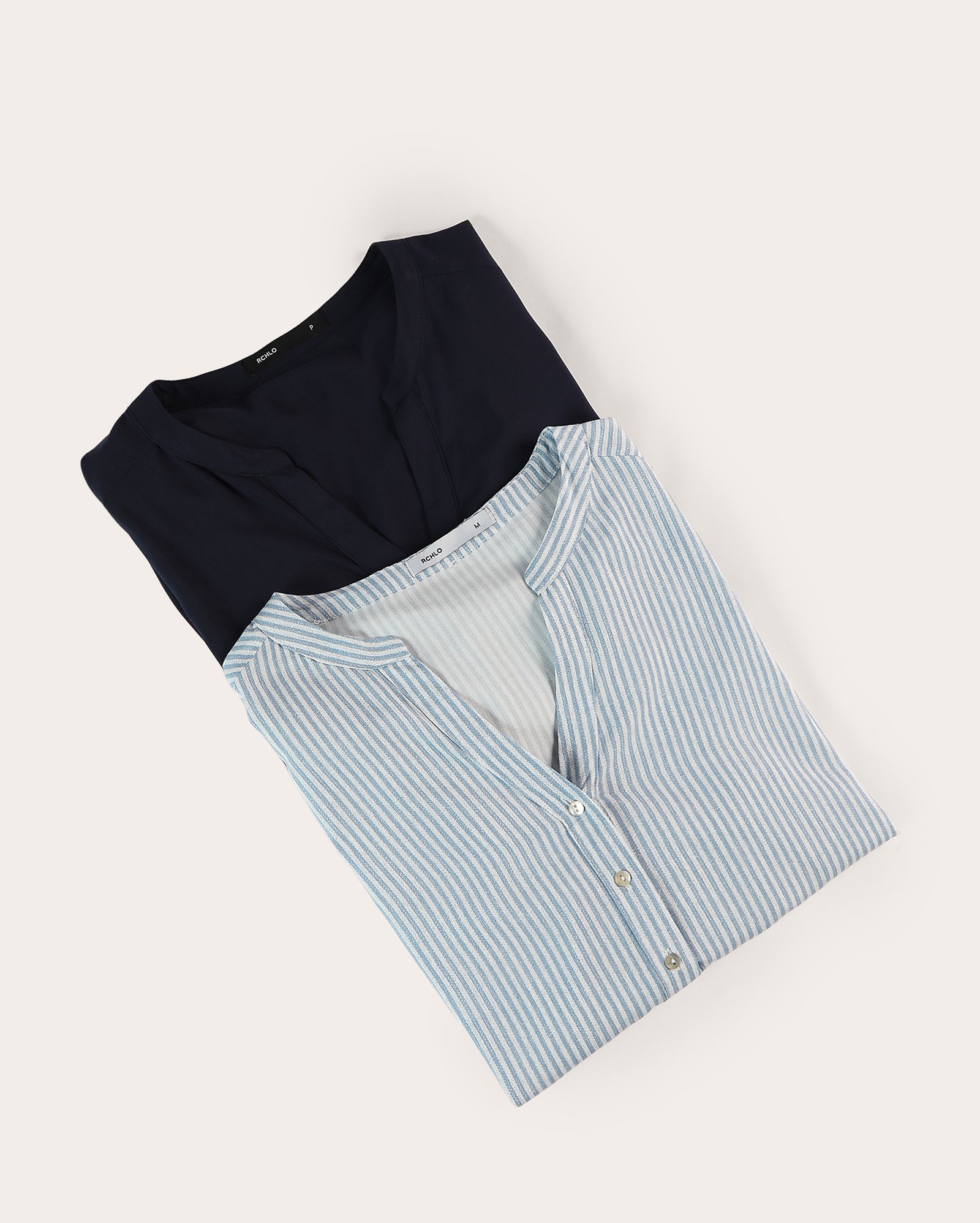 Kit camisa feminina ajustada 2 peças com amarração - multicor