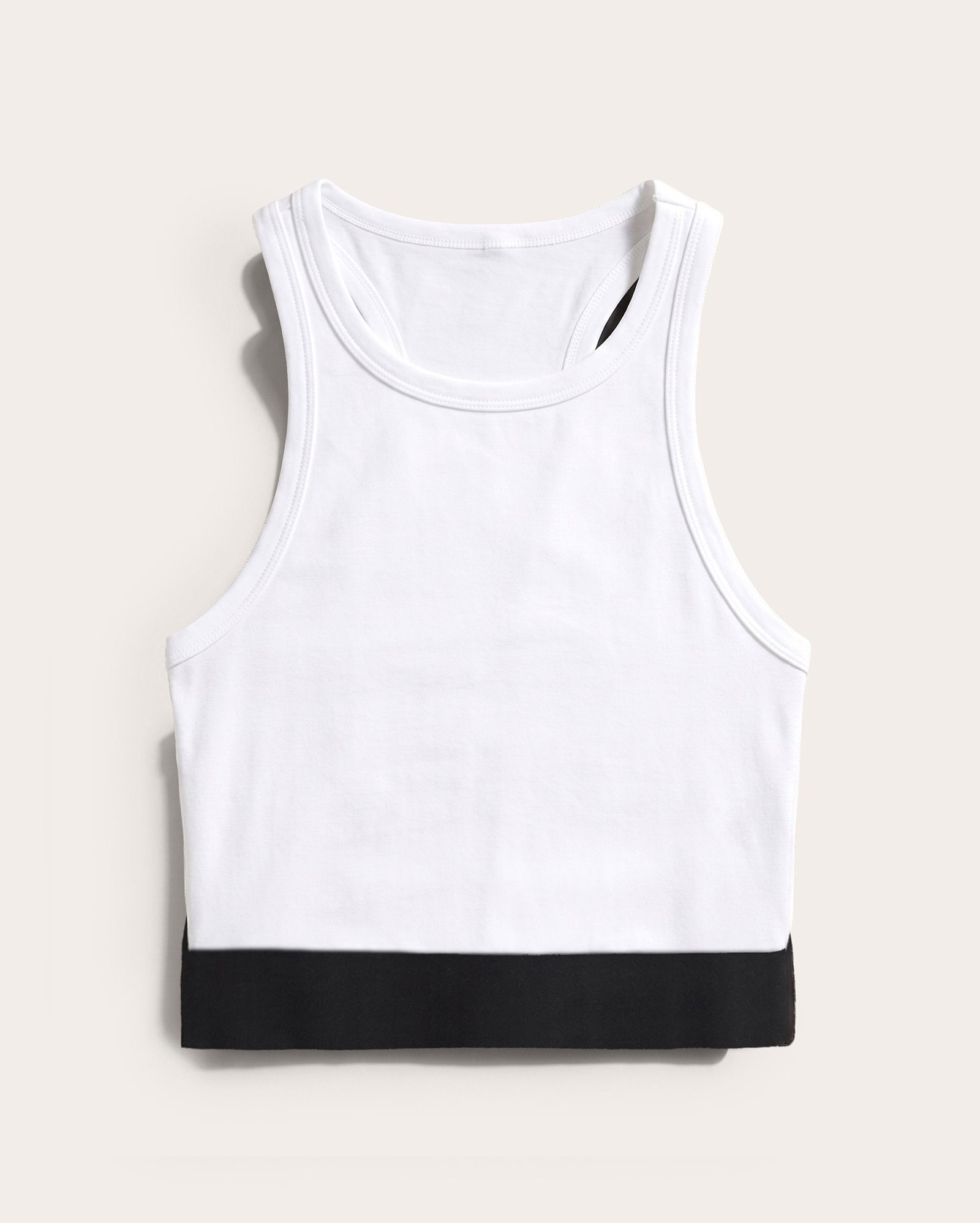 Kit regata feminina algodão pima 2 peças ajustada - multicor