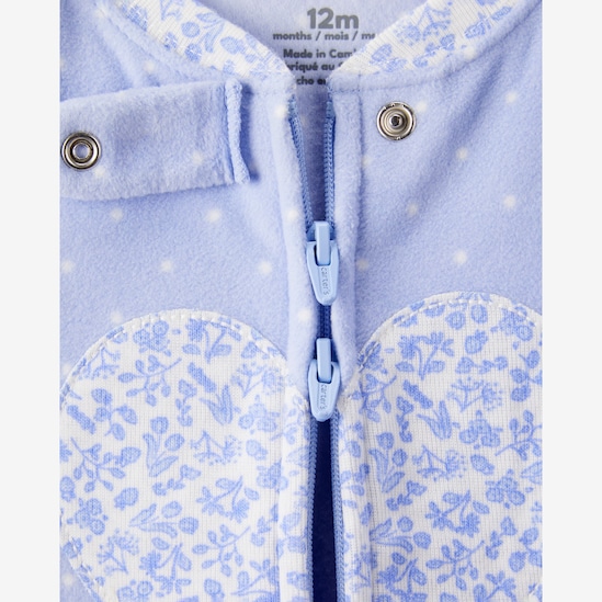 Kit macacão pijama bebê 2 peças em fleece - multicor | Carter's