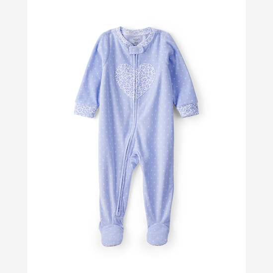 Kit macacão pijama bebê 2 peças em fleece - multicor | Carter's