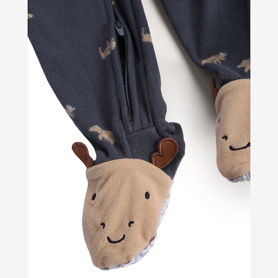 Kit macacão pijama bebê 2 peças estampado - multicor | Carter's