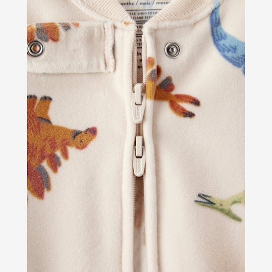 Kit macacão pijama bebê 2 peças plush e fleece - multicor | Carter's