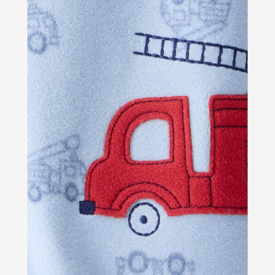 Kit macacão pijama bebê 2 peças plush e fleece - multicor | Carter's