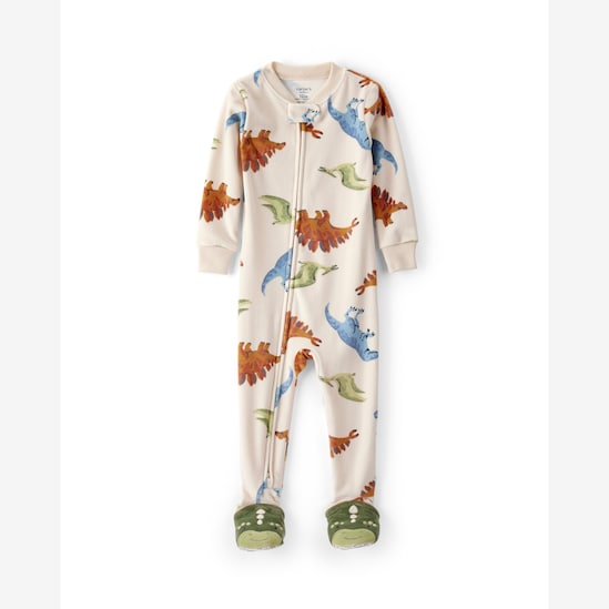 Kit macacão pijama bebê 2 peças plush e fleece - multicor | Carter's