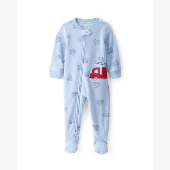 Kit macacão pijama bebê 2 peças plush e fleece - multicor | Carter's
