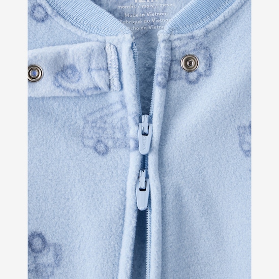 Kit macacão pijama bebê 2 peças plush e fleece - multicor | Carter's