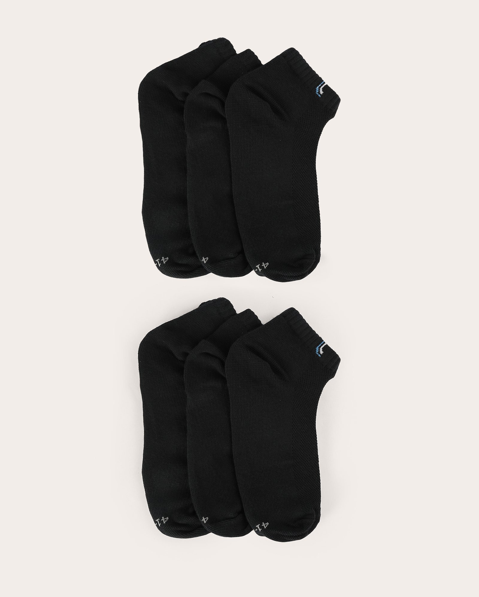 Kit meia masculina 6 pares cano curto - preta | Lupo