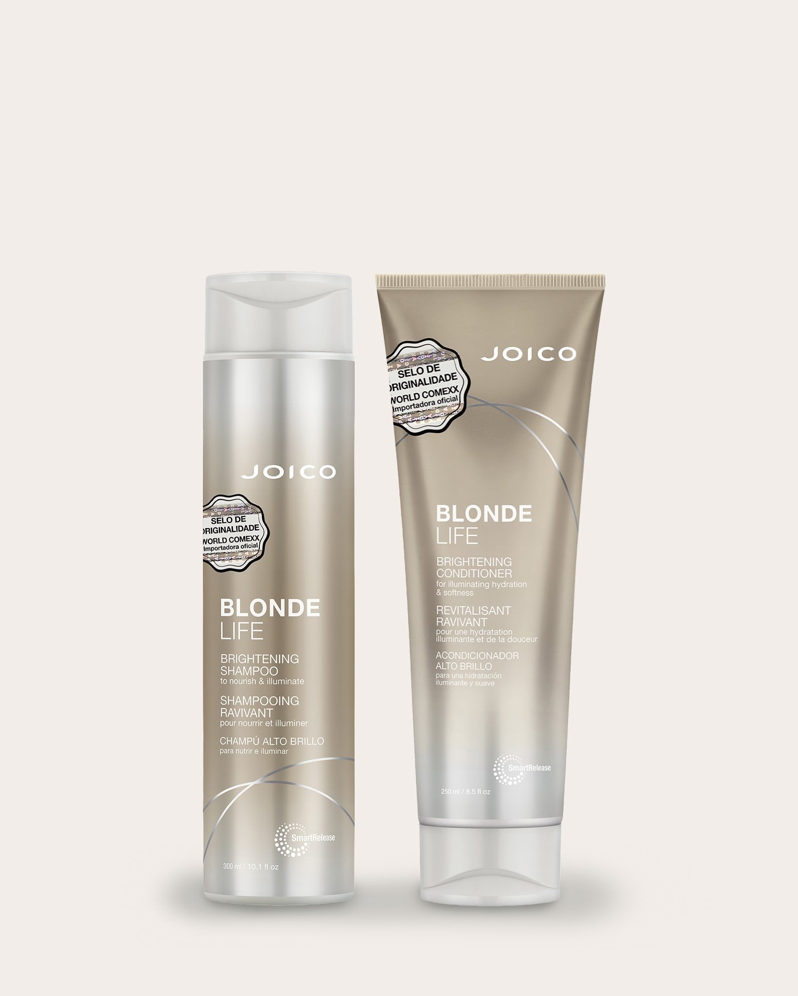 Kit shampoo 300ml + condicionador Blonde Life Brightening 250ml | Joico