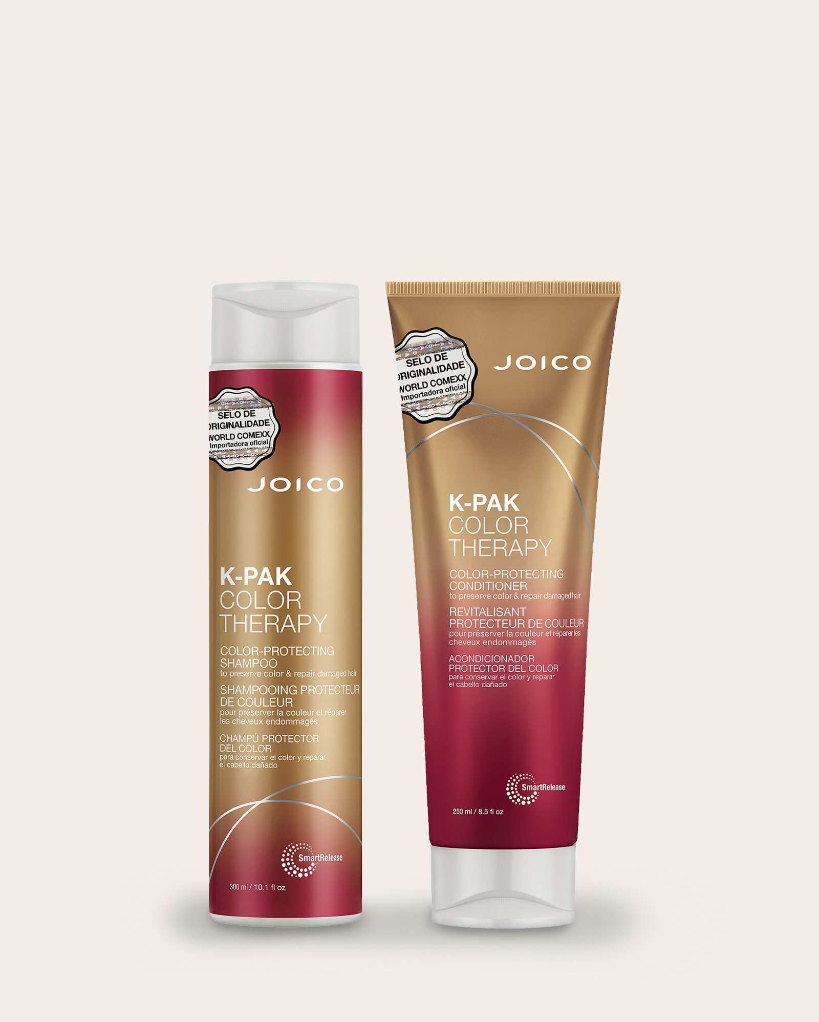 Kit shampoo 300ml + condicionador K-Pak Color Therapy Preserve Color & Repair 250ml | Joico