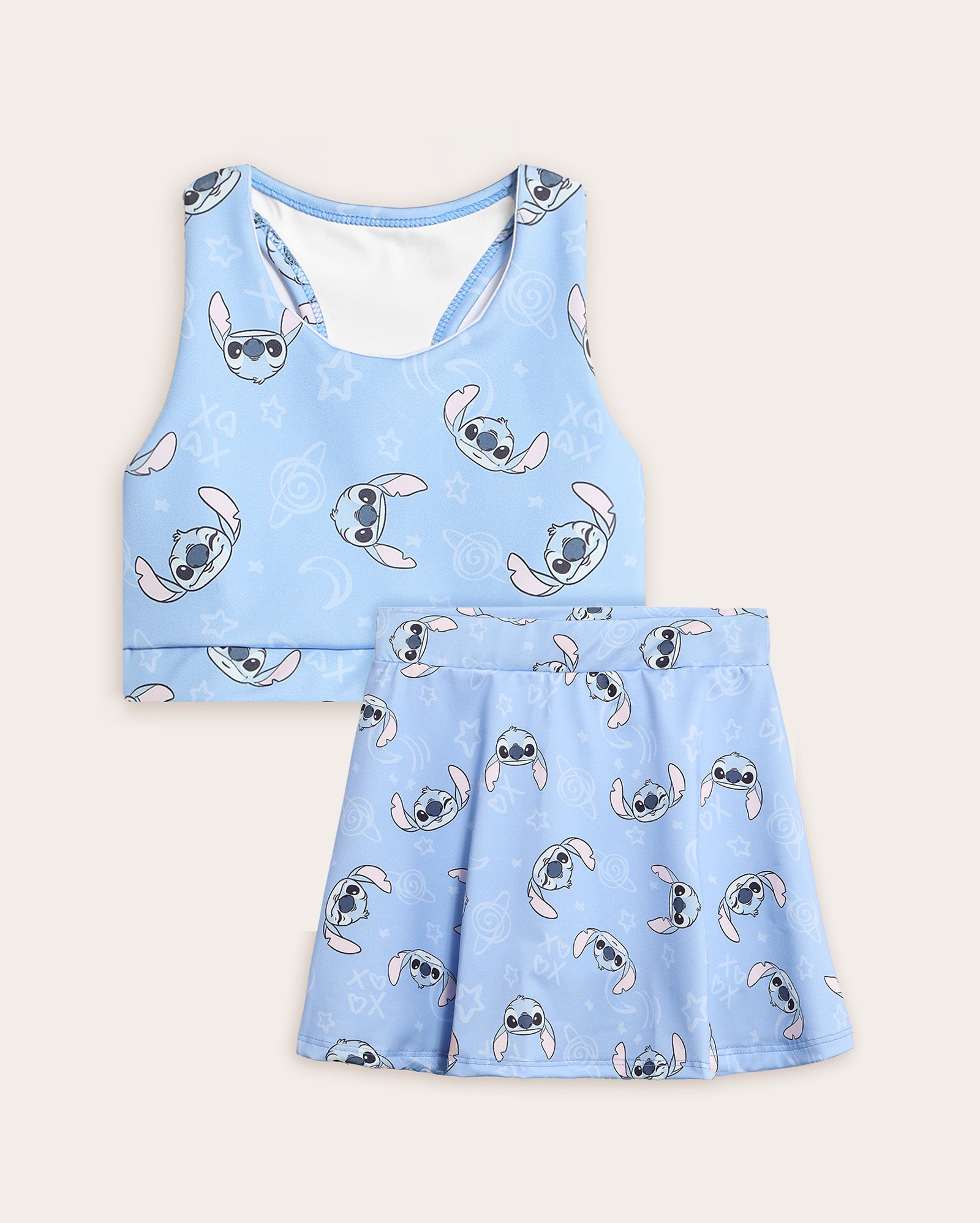Conjunto curto infantil 2 peças Stitch 6-14A - azul | Disney