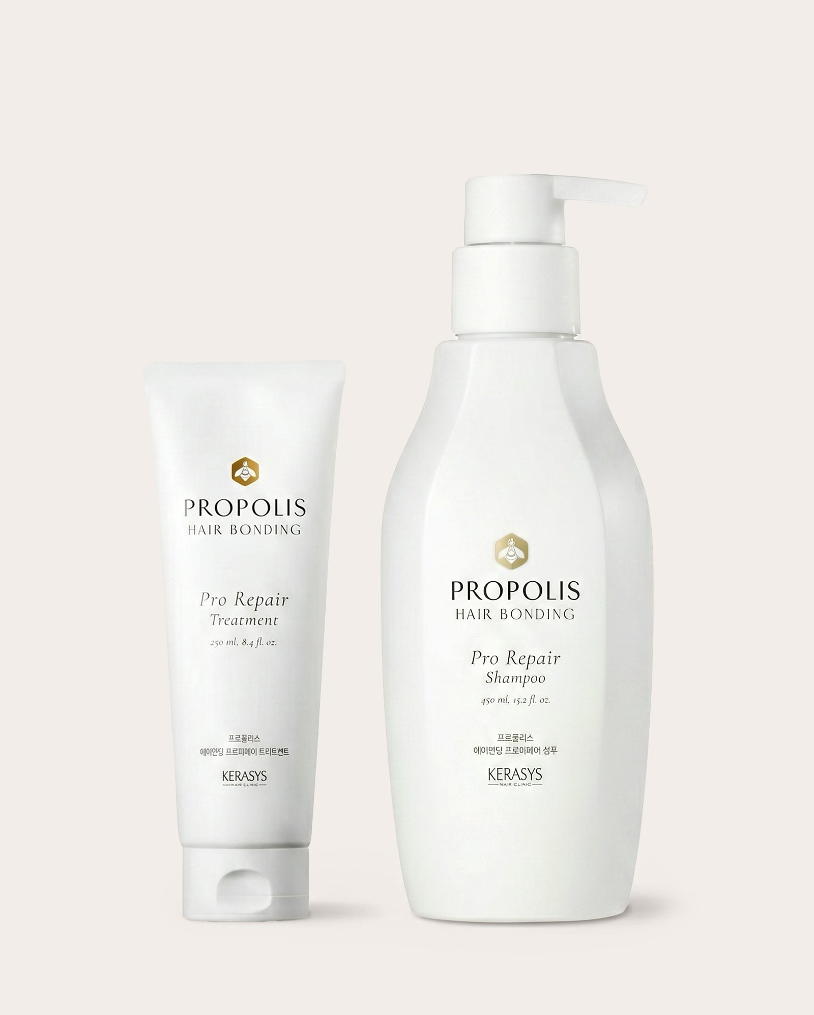 Kit shampoo 450ml + máscara capilar Propolis Hair Bonding Pro Repair 250ml | Kerasys