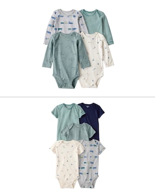 Kit body bebê 9 peças trenzinhos - multicor | Carter's