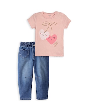 Conjunto longo infantil 2 peças corações - multicor | Carter's