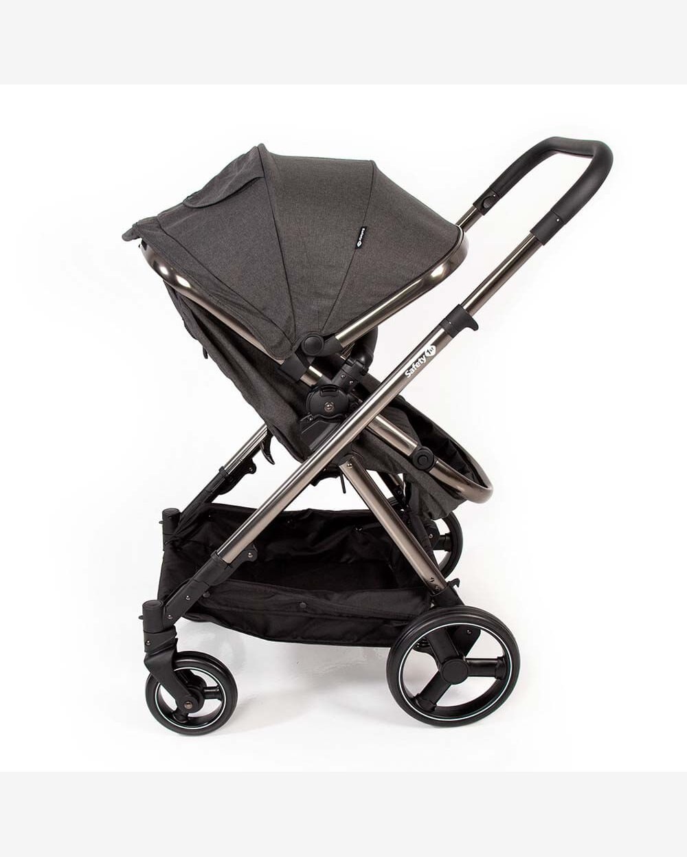 Riachuelo Travel System Safety 1St Discover Black Chrome