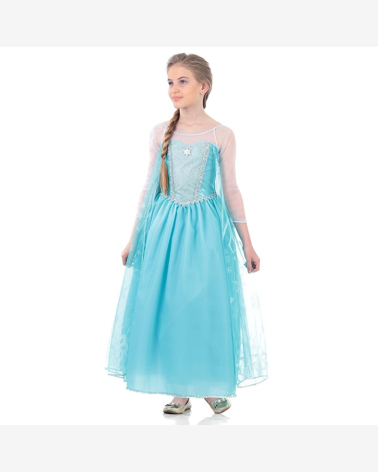 Riachuelo Fantasia Elsa Frozen Vestido Infantil Luxo Disney