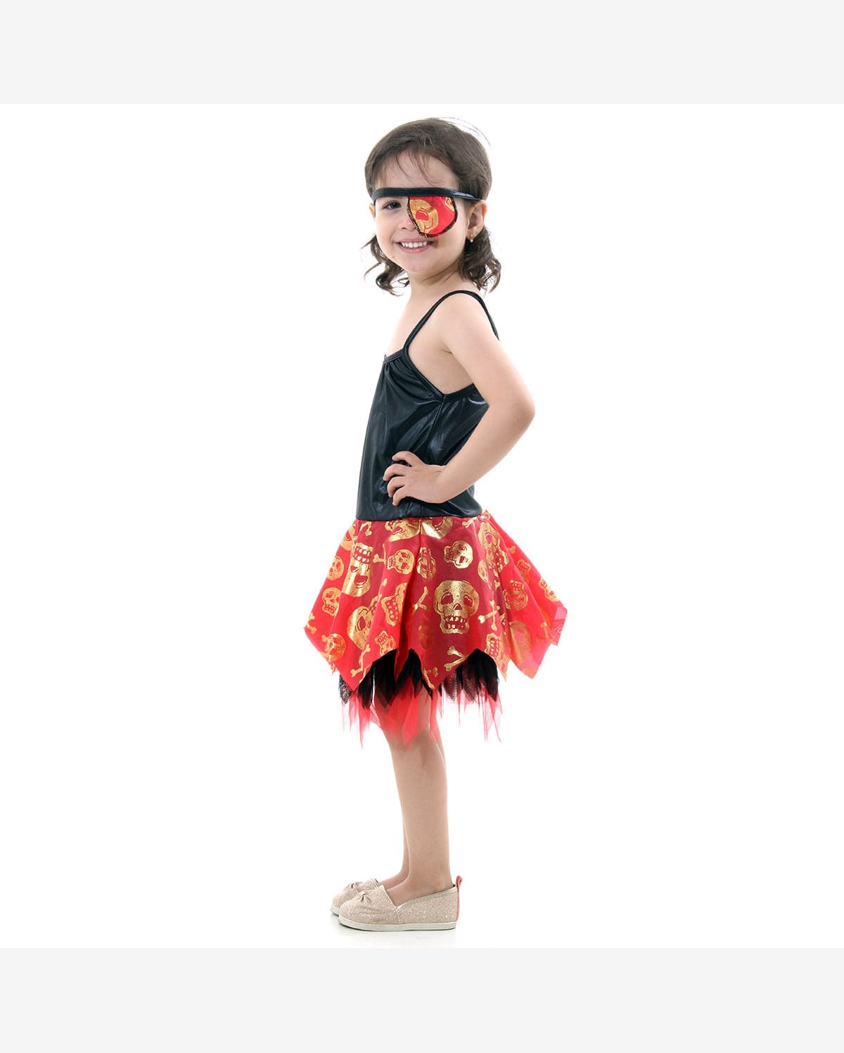 Fantasia Pirata Vestido Infantil
