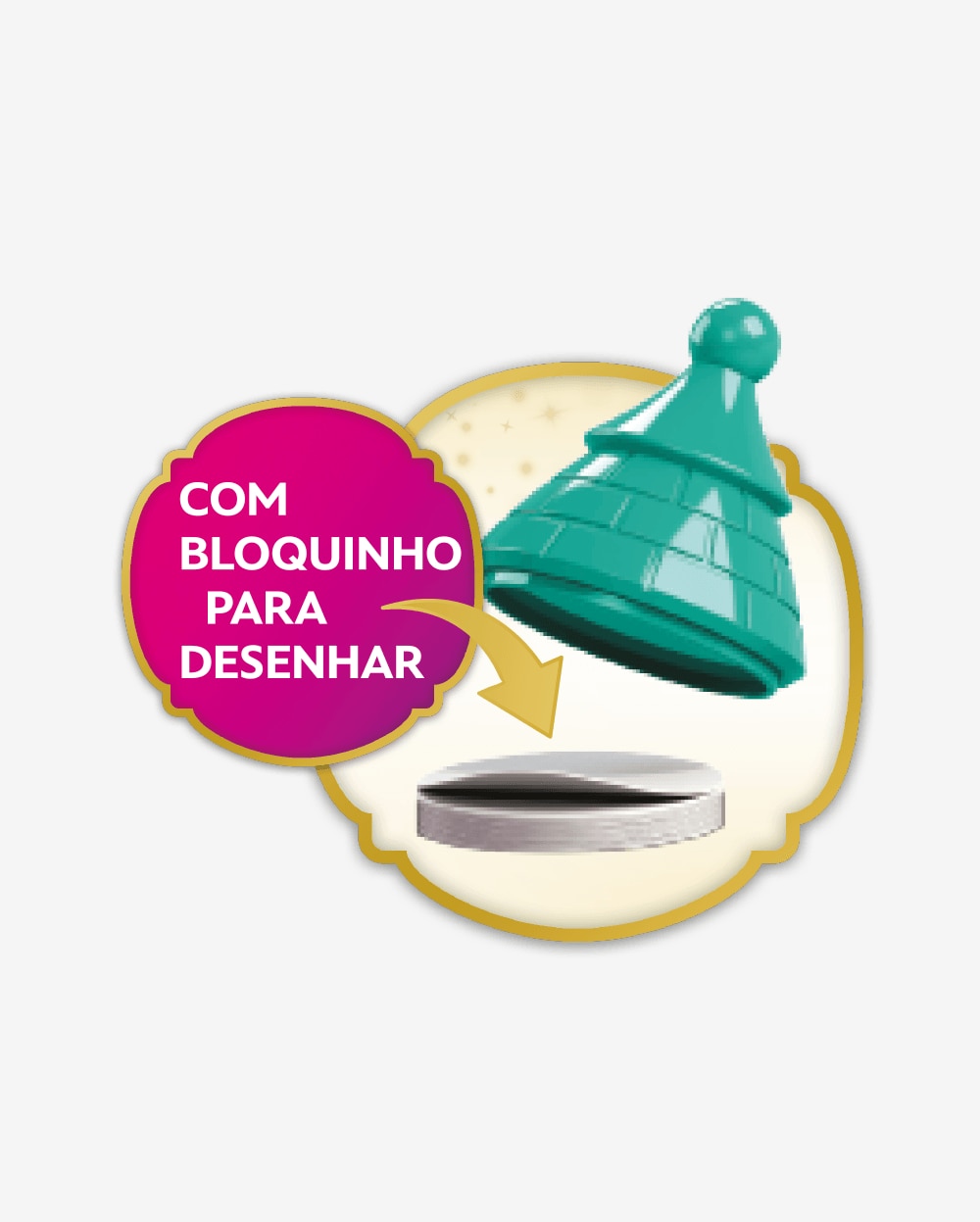 Kit Carimbo Castelo Princesas  Rosa Disney