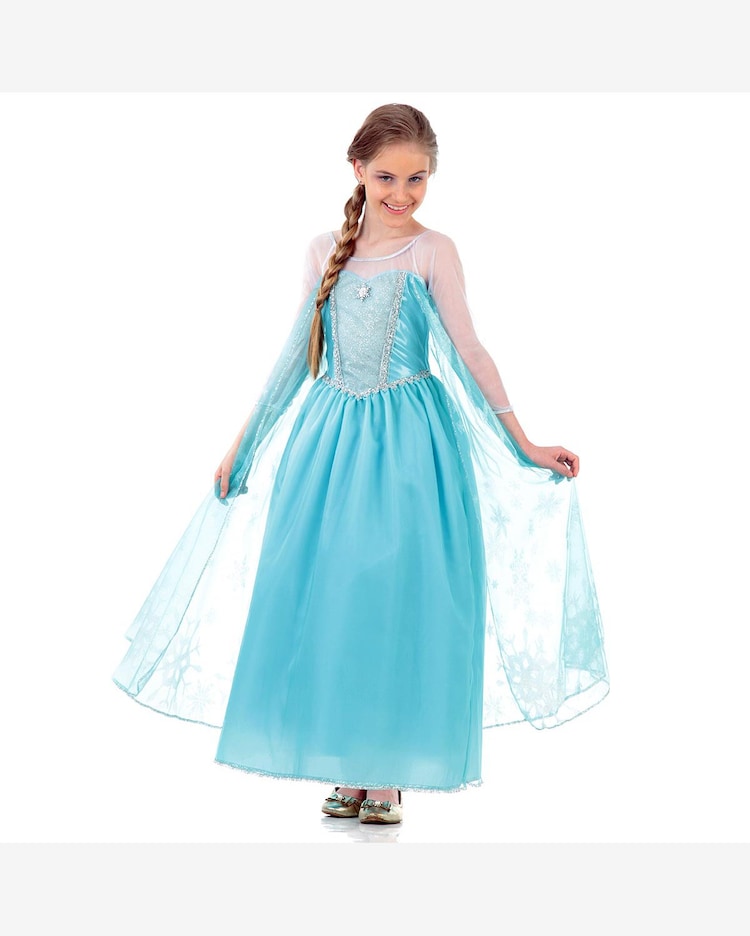 Riachuelo Fantasia Elsa Frozen Infantil Luxo Disney