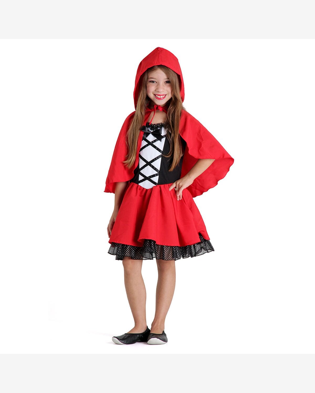 Riachuelo Fantasia Vestido e Capa Chapeuzinho Vermelho Infantil Luxo