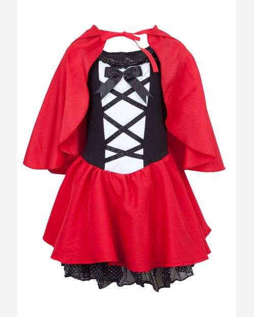 Riachuelo Fantasia Vestido e Capa Chapeuzinho Vermelho Infantil Luxo