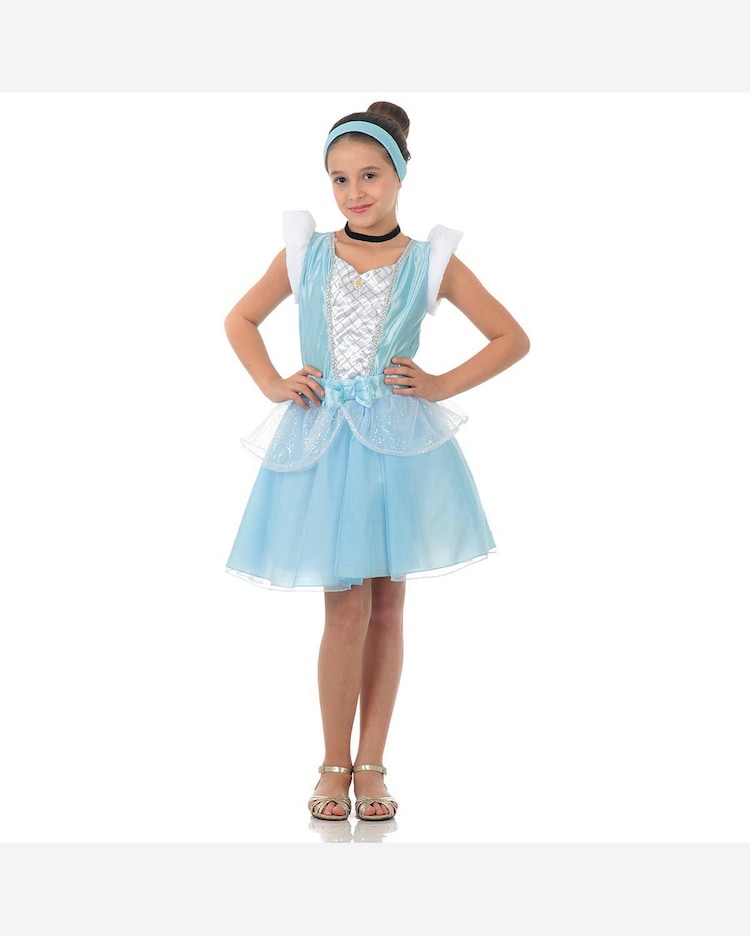 Riachuelo Fantasia Cinderela Infantil Vestido Curto Original