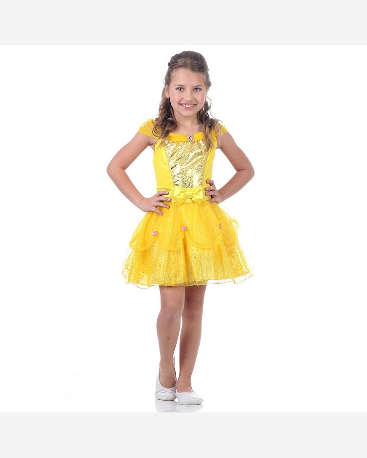 Riachuelo Fantasia Bela Infantil Vestido Curto Original Disney