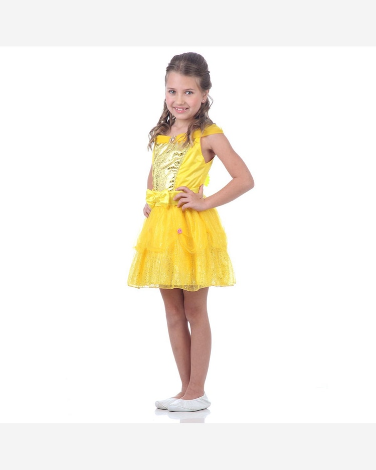 Riachuelo Fantasia Bela Infantil Vestido Curto Original Disney
