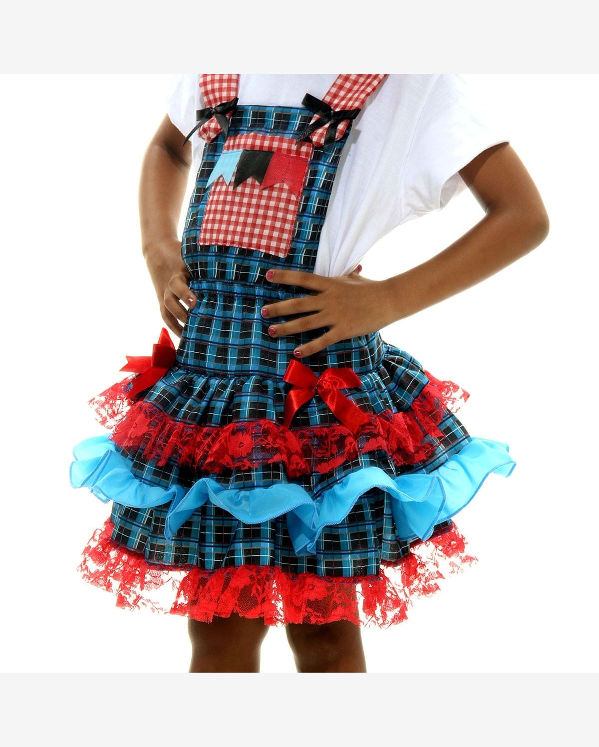 Jardineira Roupas Juninas Femininas Infantil Riachuelo Fantasia