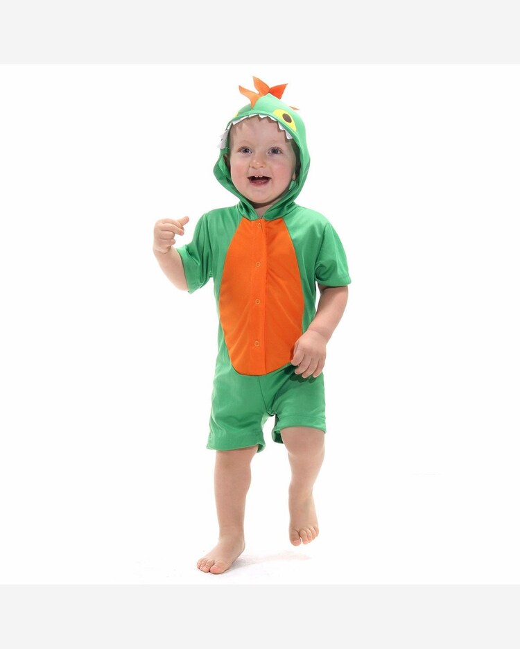 Riachuelo Fantasia Dinossauro Kigurumi Curto Bebê com Capuz