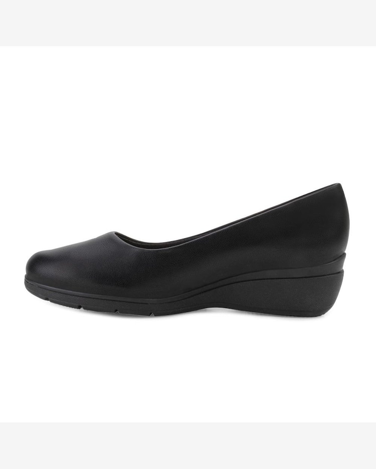 Sapato Anabela Piccadilly e Meia PD24-11711 Preto/bege Riachuelo