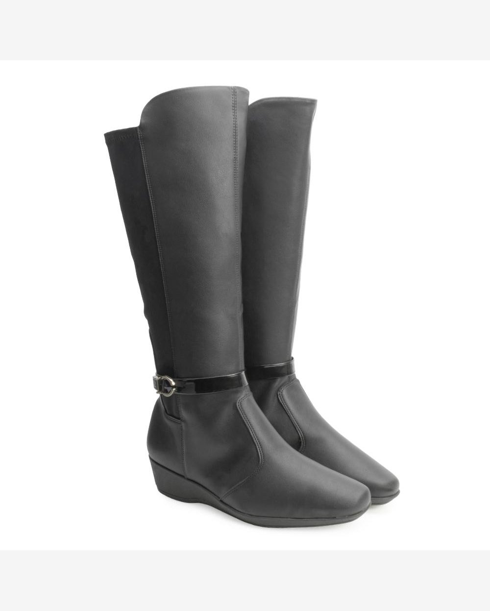 Riachuelo Bota Bota Over The Knee Mississipi Veludo Preta Bota