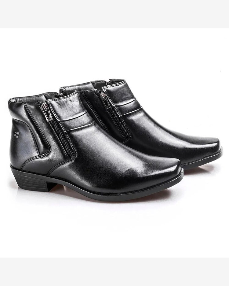 Riachuelo Bota Couro Rafarillo Way Masculina Preto