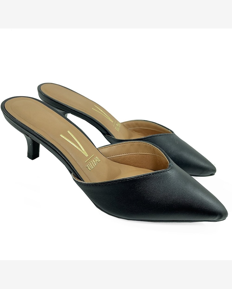 Mule Vizzano Pelica Salto Baixo Feminino Preto Riachuelo
