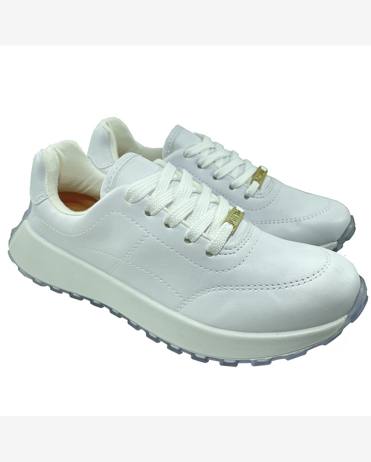 Riachuelo Tênis Vizzano Plataforma Casual Pelica Feminino Branco