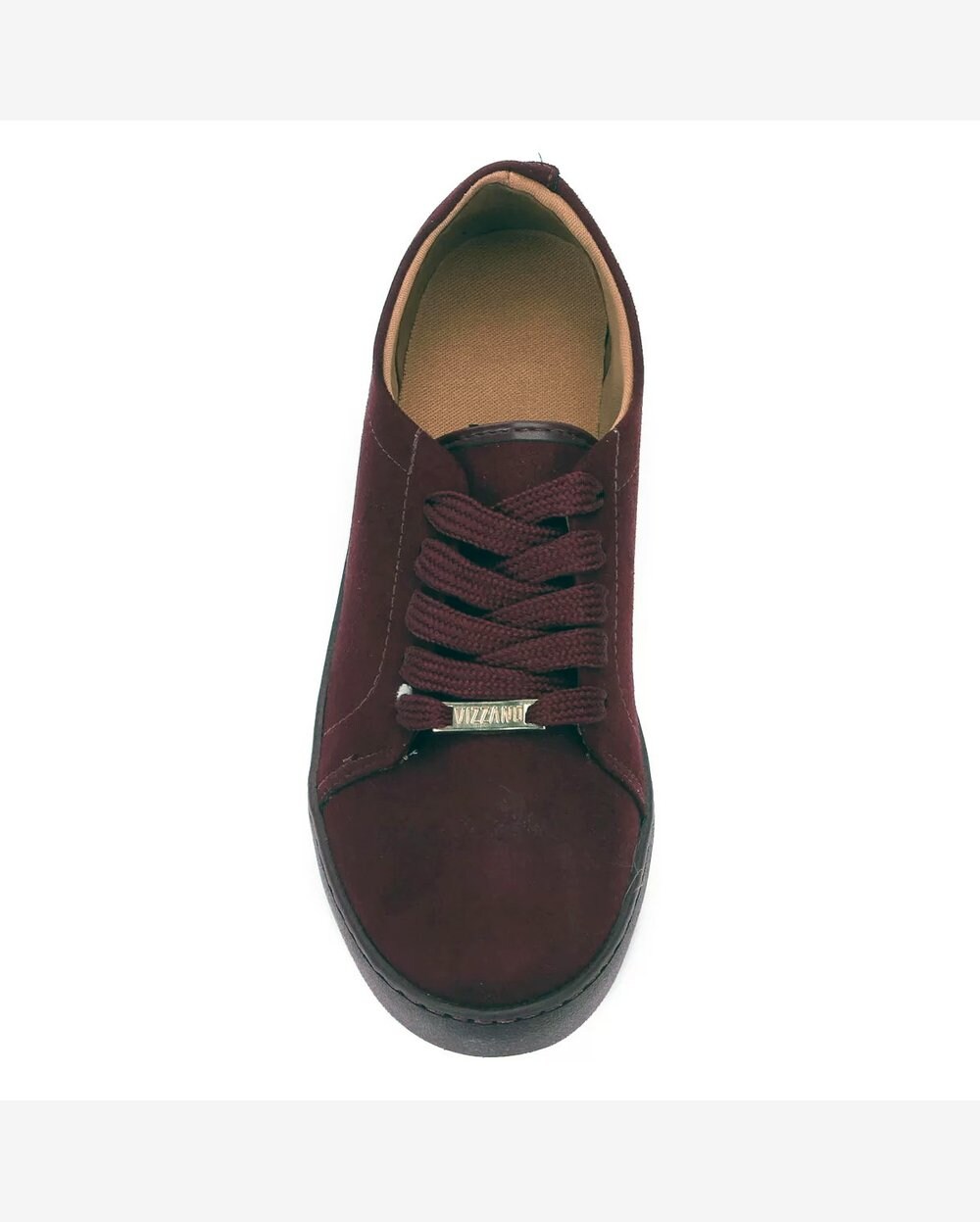 Riachuelo Tênis Vizzano Camurça Metal Feminino Vinho