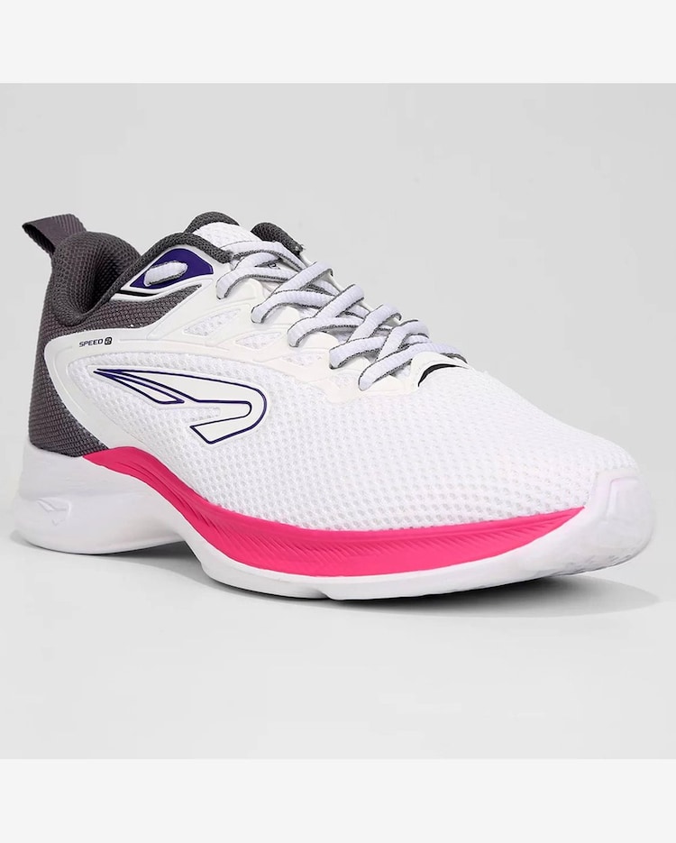 Tênis Rainha Speed II Feminino Branco e Chumbo Riachuelo