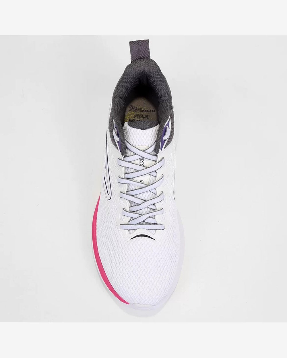 Tênis Rainha Speed II Feminino Branco e Chumbo Riachuelo