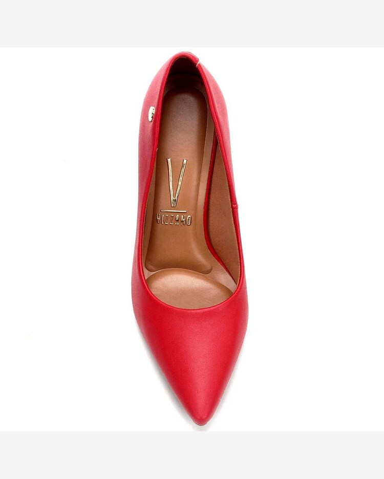 Riachuelo Scarpin Vizzano Salto Alto Bico Fino Fosco Vermelho