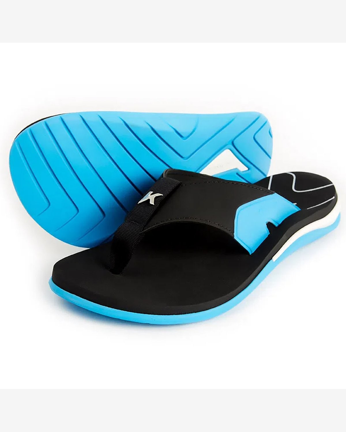 Riachuelo Chinelo Kenner Action X-Gel Masculino Preto e Azul