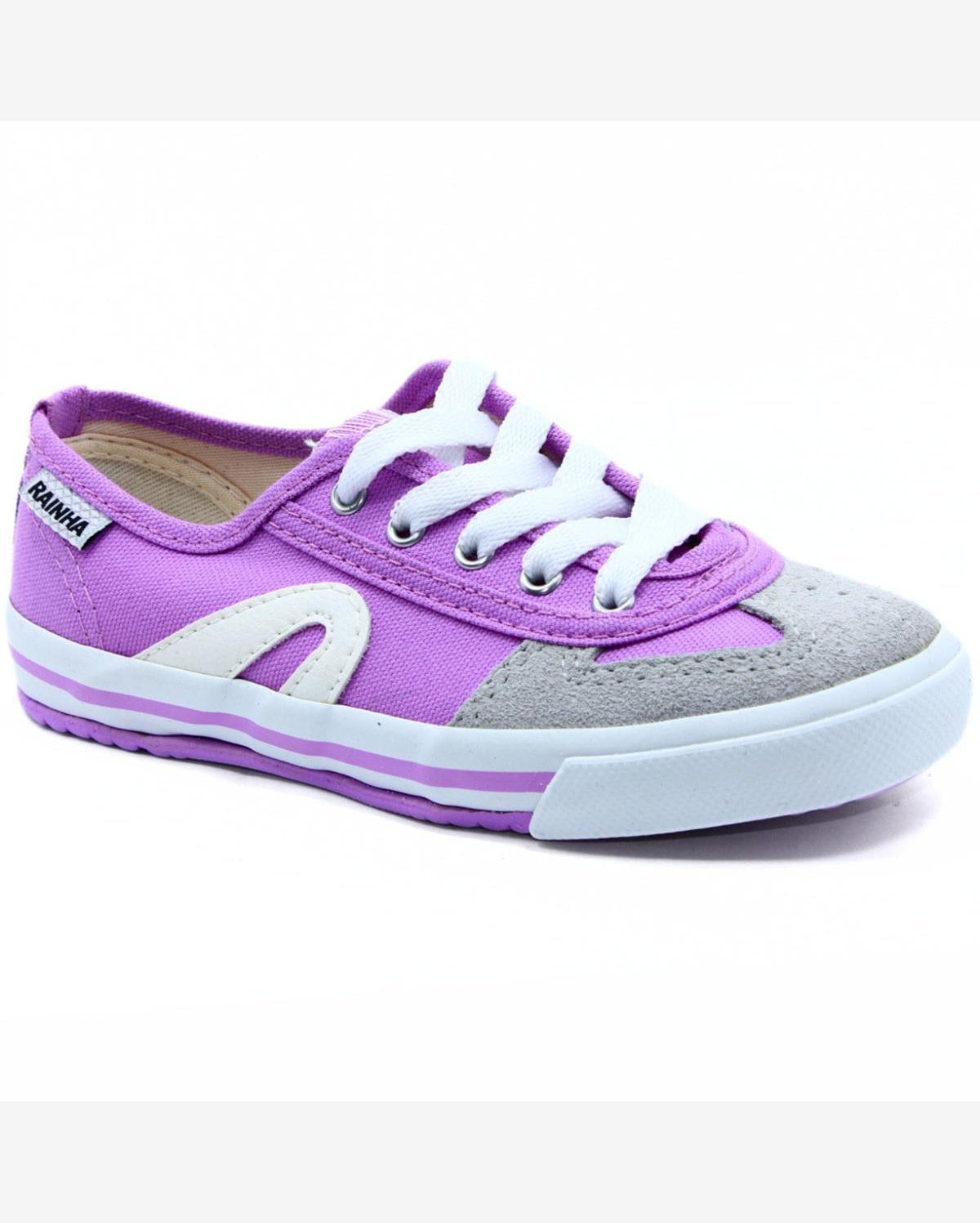 Riachuelo Tênis Rainha VL 2500 Infantil Lilás e Branco