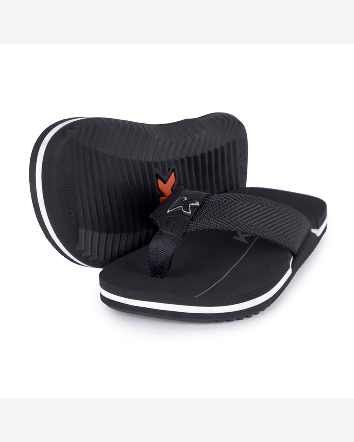Chinelo Infantil Kenner NK6 Pro - Preto e Branco