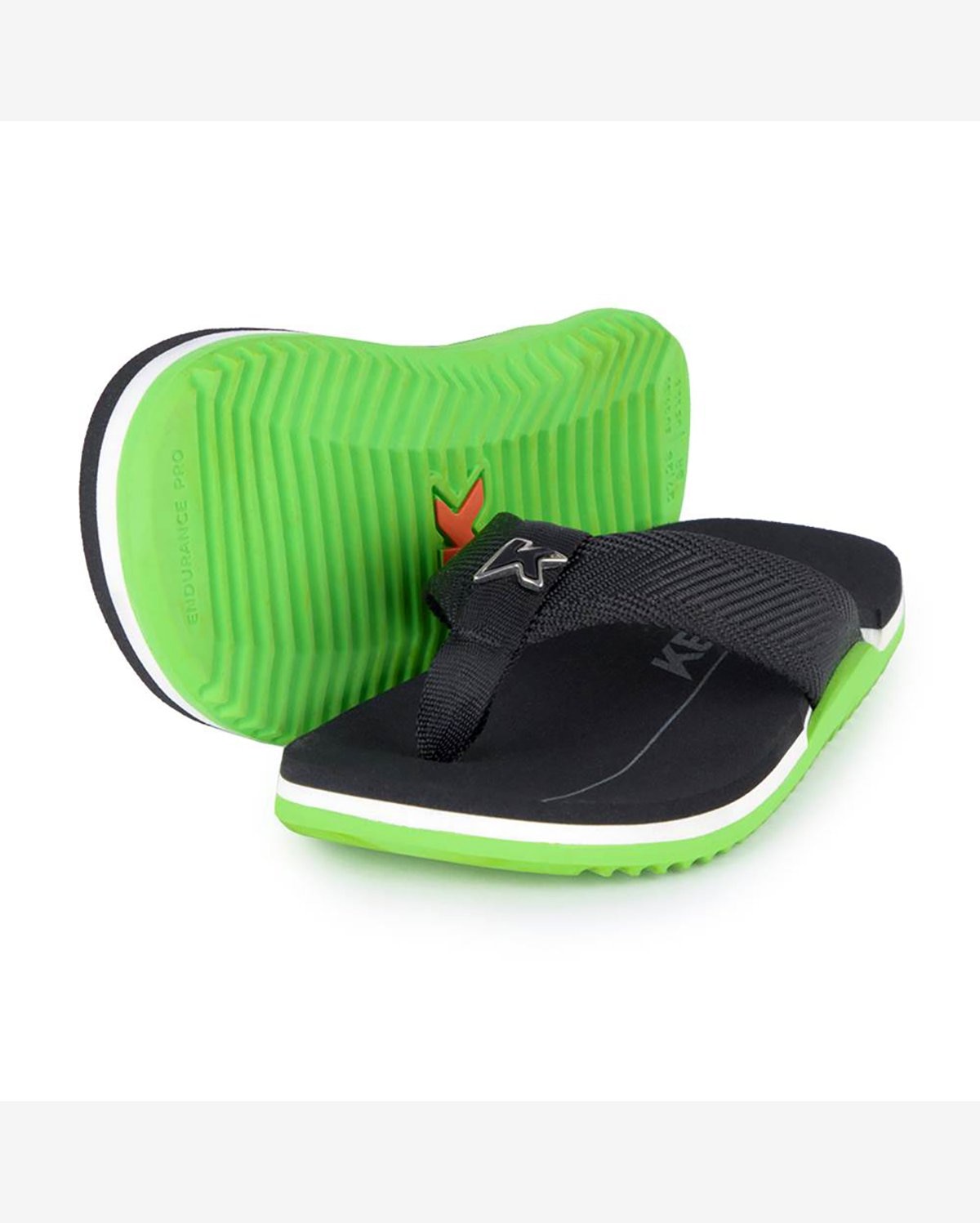 Chinelo Infantil Kenner NK6 Pro - Preto e Verde