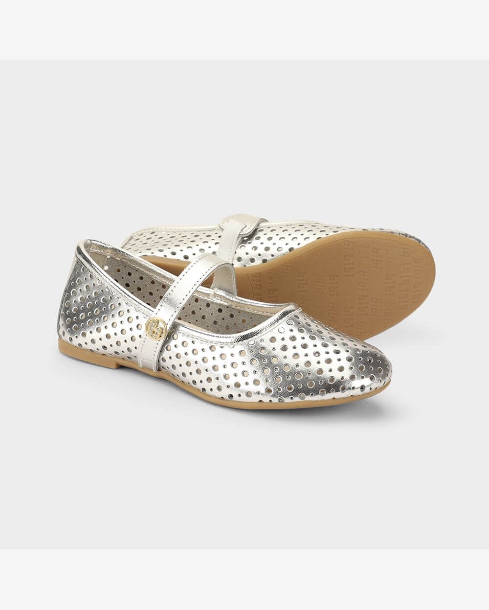 Sapatilha Infantil Bibi Ballerina Basic Prata