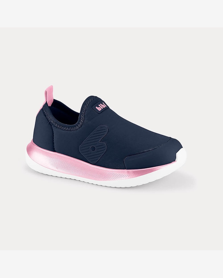 Riachuelo Tênis Infantil Bibi Flash Azul Marinho com Rosa