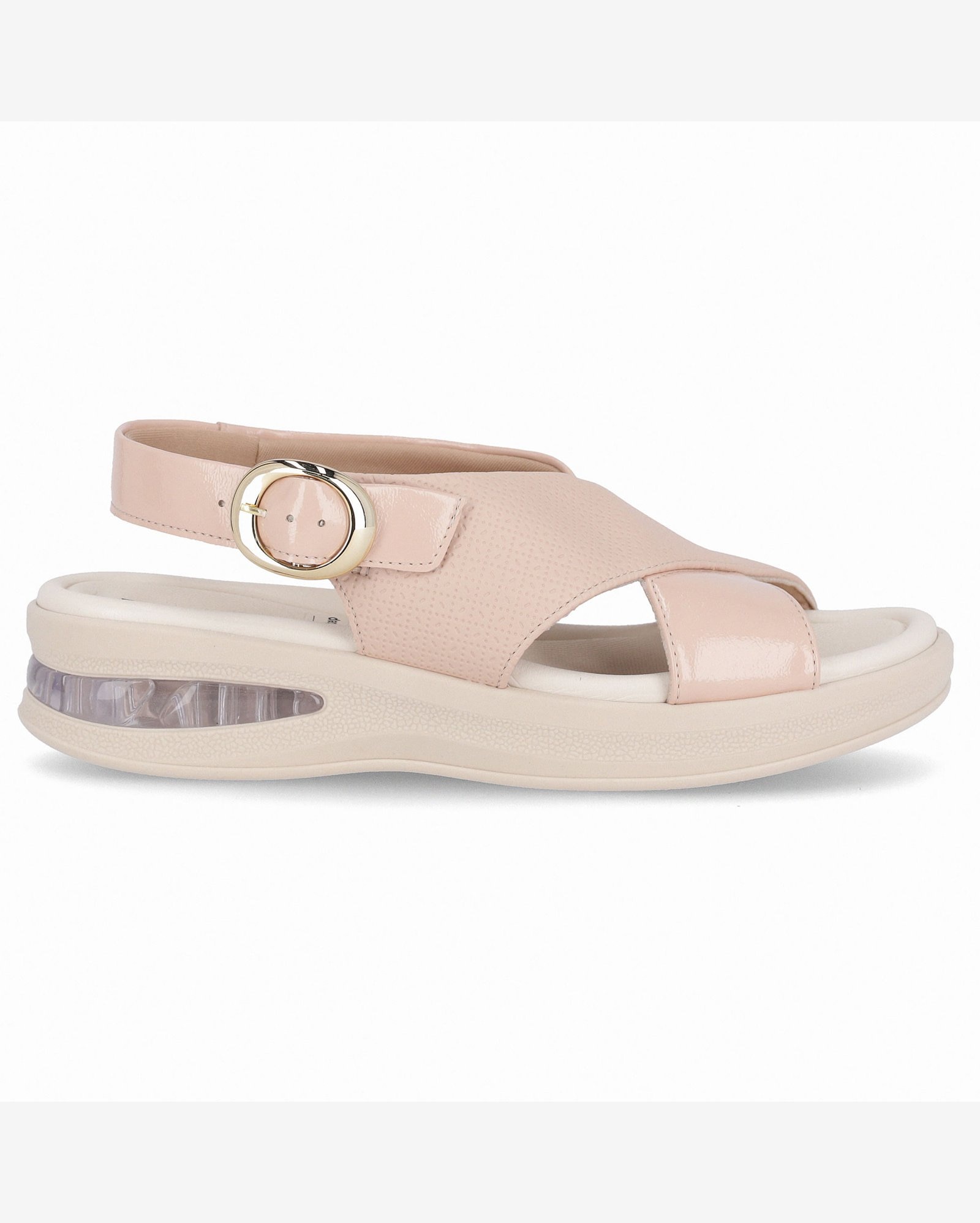 Sandália SoftStep Anabela Médio Rose